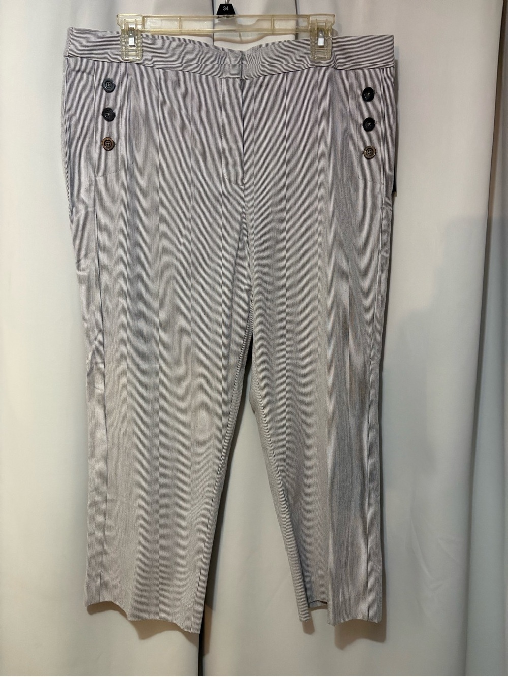 Classic Women's Light Gray Ankle Pants #2422